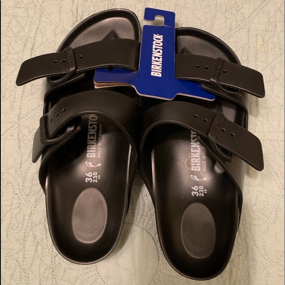 Birkenstock waterproof shoes Black. Never worn NWT